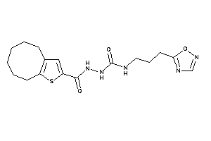 1-(4,5,6,7,8,9-hexahydrocycloocta[b]thiophene-2-carbonylamino)-3-[3-(1,2,4-oxadiazol-5-yl)propyl]urea