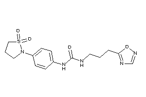 1-[4-(1,1-diketo-1,2-thiazolidin-2-yl)phenyl]-3-[3-(1,2,4-oxadiazol-5-yl)propyl]urea