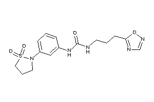 1-[3-(1,1-diketo-1,2-thiazolidin-2-yl)phenyl]-3-[3-(1,2,4-oxadiazol-5-yl)propyl]urea