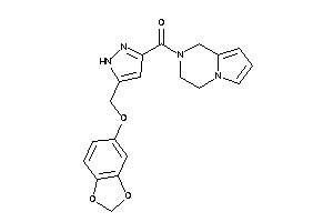 [5-(1,3-benzodioxol-5-yloxymethyl)-1H-pyrazol-3-yl]-(3,4-dihydro-1H-pyrrolo[1,2-a]pyrazin-2-yl)methanone