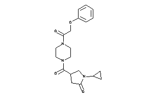 Image of 1-cyclopropyl-4-[4-(2-phenoxyacetyl)piperazine-1-carbonyl]-2-pyrrolidone