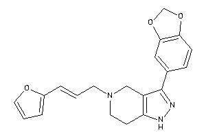 3-(1,3-benzodioxol-5-yl)-5-[3-(2-furyl)allyl]-1,4,6,7-tetrahydropyrazolo[4,3-c]pyridine