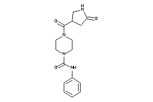Image of 4-(5-ketopyrrolidine-3-carbonyl)-N-phenyl-piperazine-1-carboxamide