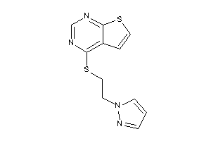 4-(2-pyrazol-1-ylethylthio)thieno[2,3-d]pyrimidine