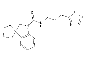 N-[3-(1,2,4-oxadiazol-5-yl)propyl]spiro[cyclopentane-1,3'-indoline]-1'-carboxamide