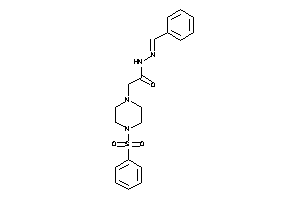 Image of N-(benzalamino)-2-(4-besylpiperazino)acetamide