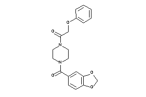 2-phenoxy-1-(4-piperonyloylpiperazino)ethanone