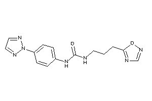 1-[3-(1,2,4-oxadiazol-5-yl)propyl]-3-[4-(triazol-2-yl)phenyl]urea