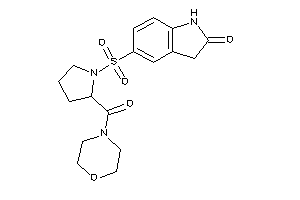 5-[2-(morpholine-4-carbonyl)pyrrolidino]sulfonyloxindole