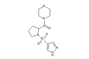 Morpholino-[1-(1H-pyrazol-4-ylsulfonyl)pyrrolidin-2-yl]methanone