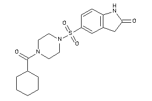 5-[4-(cyclohexanecarbonyl)piperazino]sulfonyloxindole