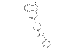 4-[2-(1H-indol-3-yl)acetyl]-N-phenyl-piperazine-1-carboxamide