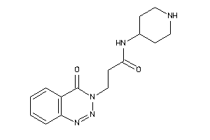 3-(4-keto-1,2,3-benzotriazin-3-yl)-N-(4-piperidyl)propionamide