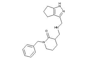 1-benzyl-3-[(1,4,5,6-tetrahydrocyclopenta[c]pyrazol-3-ylmethylamino)methyl]-2-piperidone