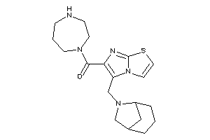 [5-(6-azabicyclo[3.2.1]octan-6-ylmethyl)imidazo[2,1-b]thiazol-6-yl]-(1,4-diazepan-1-yl)methanone