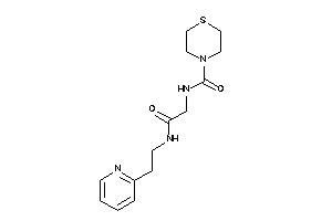 N-[2-keto-2-[2-(2-pyridyl)ethylamino]ethyl]thiomorpholine-4-carboxamide