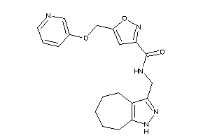 N-(1,4,5,6,7,8-hexahydrocyclohepta[c]pyrazol-3-ylmethyl)-5-(3-pyridyloxymethyl)isoxazole-3-carboxamide