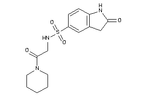 2-keto-N-(2-keto-2-piperidino-ethyl)indoline-5-sulfonamide