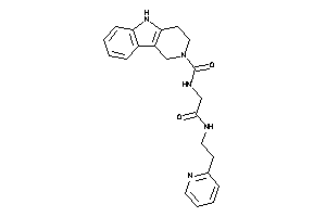 N-[2-keto-2-[2-(2-pyridyl)ethylamino]ethyl]-1,3,4,5-tetrahydropyrido[4,3-b]indole-2-carboxamide