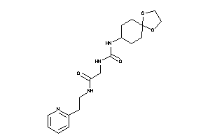 2-(1,4-dioxaspiro[4.5]decan-8-ylcarbamoylamino)-N-[2-(2-pyridyl)ethyl]acetamide