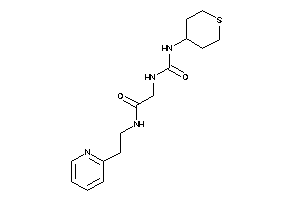 N-[2-(2-pyridyl)ethyl]-2-(tetrahydrothiopyran-4-ylcarbamoylamino)acetamide