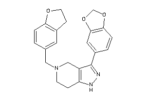 Image of 3-(1,3-benzodioxol-5-yl)-5-(coumaran-5-ylmethyl)-1,4,6,7-tetrahydropyrazolo[4,3-c]pyridine
