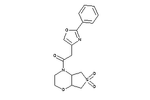 1-(6,6-diketo-2,3,4a,5,7,7a-hexahydrothieno[3,4-b][1,4]oxazin-4-yl)-2-(2-phenyloxazol-4-yl)ethanone