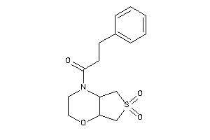 1-(6,6-diketo-2,3,4a,5,7,7a-hexahydrothieno[3,4-b][1,4]oxazin-4-yl)-3-phenyl-propan-1-one