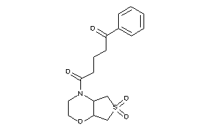 Image of 1-(6,6-diketo-2,3,4a,5,7,7a-hexahydrothieno[3,4-b][1,4]oxazin-4-yl)-5-phenyl-pentane-1,5-dione