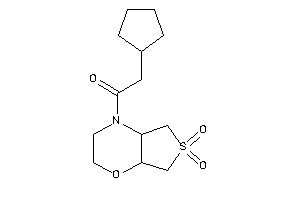 2-cyclopentyl-1-(6,6-diketo-2,3,4a,5,7,7a-hexahydrothieno[3,4-b][1,4]oxazin-4-yl)ethanone