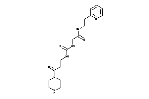 2-[(3-keto-3-piperazino-propyl)carbamoylamino]-N-[2-(2-pyridyl)ethyl]acetamide