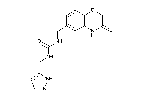 1-[(3-keto-4H-1,4-benzoxazin-6-yl)methyl]-3-(1H-pyrazol-5-ylmethyl)urea