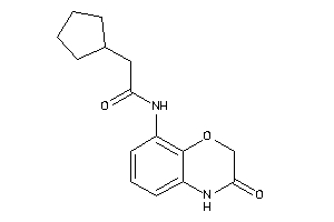 2-cyclopentyl-N-(3-keto-4H-1,4-benzoxazin-8-yl)acetamide