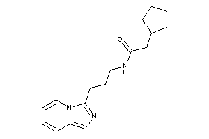 2-cyclopentyl-N-(3-imidazo[1,5-a]pyridin-3-ylpropyl)acetamide