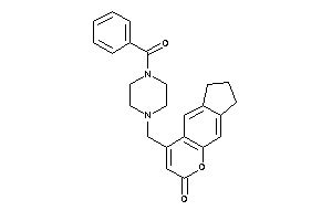 Image of 4-[(4-benzoylpiperazino)methyl]-7,8-dihydro-6H-cyclopenta[g]chromen-2-one