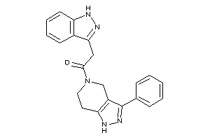 2-(1H-indazol-3-yl)-1-(3-phenyl-1,4,6,7-tetrahydropyrazolo[4,3-c]pyridin-5-yl)ethanone