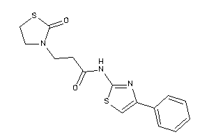 3-(2-ketothiazolidin-3-yl)-N-(4-phenylthiazol-2-yl)propionamide