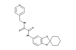 N-(4-pyridylmethyl)-N'-spiro[1,3-benzodioxole-2,1'-cyclohexane]-5-yl-oxamide