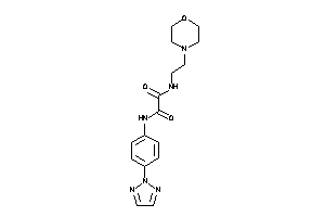 N-(2-morpholinoethyl)-N'-[4-(triazol-2-yl)phenyl]oxamide