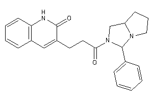 3-[3-keto-3-(3-phenyl-1,3,5,6,7,7a-hexahydropyrrolo[2,1-e]imidazol-2-yl)propyl]carbostyril
