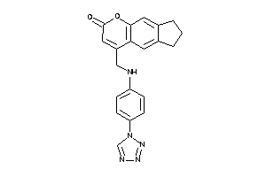 Image of 4-[[4-(tetrazol-1-yl)anilino]methyl]-7,8-dihydro-6H-cyclopenta[g]chromen-2-one