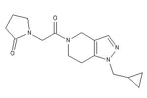 1-[2-[1-(cyclopropylmethyl)-6,7-dihydro-4H-pyrazolo[4,3-c]pyridin-5-yl]-2-keto-ethyl]-2-pyrrolidone