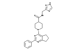 1-(2-phenyl-6,7-dihydro-5H-cyclopenta[d]pyrimidin-4-yl)-N-(1H-1,2,4-triazol-3-ylmethyl)isonipecotamide