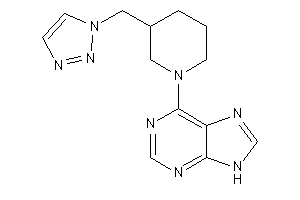 6-[3-(triazol-1-ylmethyl)piperidino]-9H-purine