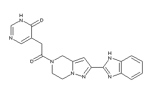 5-[2-[2-(1H-benzimidazol-2-yl)-6,7-dihydro-4H-pyrazolo[1,5-a]pyrazin-5-yl]-2-keto-ethyl]-1H-pyrimidin-6-one