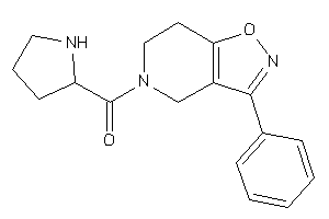 Image of (3-phenyl-6,7-dihydro-4H-isoxazolo[4,5-c]pyridin-5-yl)-pyrrolidin-2-yl-methanone