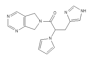 1-(5,7-dihydropyrrolo[3,4-d]pyrimidin-6-yl)-3-(1H-imidazol-4-yl)-2-pyrrol-1-yl-propan-1-one