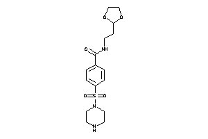 N-[2-(1,3-dioxolan-2-yl)ethyl]-4-piperazinosulfonyl-benzamide