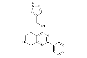 (2-phenyl-5,6,7,8-tetrahydropyrido[3,4-d]pyrimidin-4-yl)-(1H-pyrazol-4-ylmethyl)amine