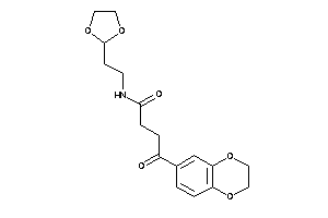 4-(2,3-dihydro-1,4-benzodioxin-6-yl)-N-[2-(1,3-dioxolan-2-yl)ethyl]-4-keto-butyramide
